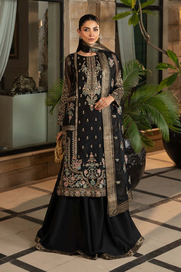 Maria B - SF-EF25-24 3 Piece Embroidered Organza Suit
